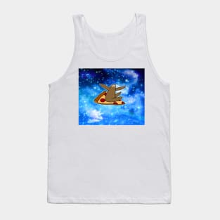 Pizza Sloth Night Sky Tank Top